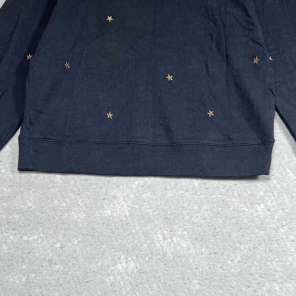 Rails Sweater Womens Small Black Ramona Star Embroidered Pullover Long Sleeve - Picture 3 of 11